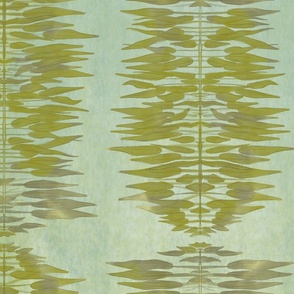 Abstract Seaweed -green on soft ocean (large scale)