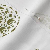 Moss ON White TEARDROP PAISLEY copy