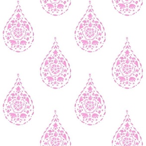 ORCHID ON White TEARDROP PAISLEY copy