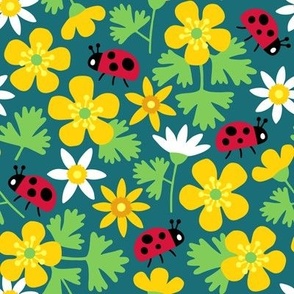 Ladybugs and Buttercups