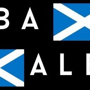 XLArGE Scotland flag fabric - alba gaelic scottish flag black 12in