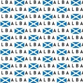 Scotland flag fabric - alba gaelic scottish flag white 2in
