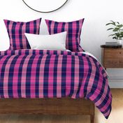 Evander Plaid Pattern - Pink, Purple, Indigo- Vaporwave Tartan Collection