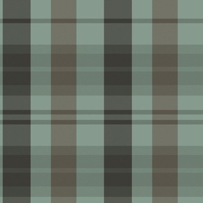 Evander Plaid Pattern - Light Green, Brown, Grey - Dark Academia Tartan Collection