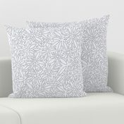 line art floral soft ash gray normal scale