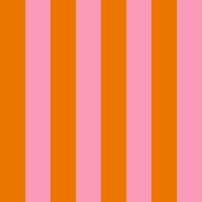 Stripe, 1" (Vogue 1874), Pink and Orange