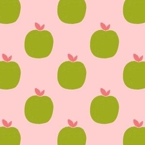 Apples: Green on Pink