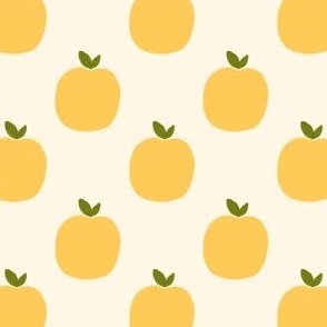 Apples: Yellow on Cream