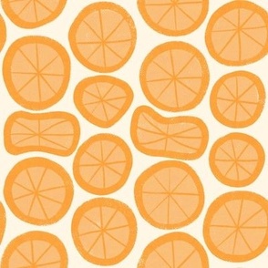 Orange Slices on Cream