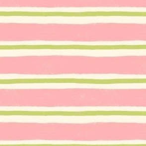 Pink + Green Stripes