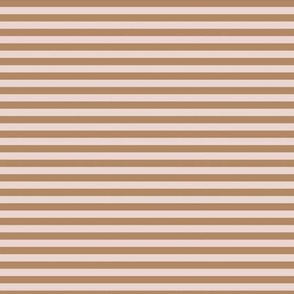 Dreamy stripes thin light caramel brown and light pink