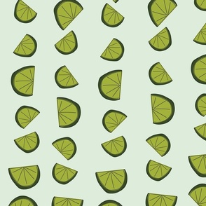 Lime Slice // Mint Green // Larger