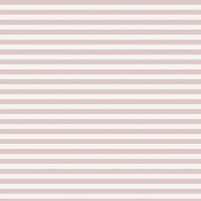 Dreamy stripes thin dusty rose pink and cream 