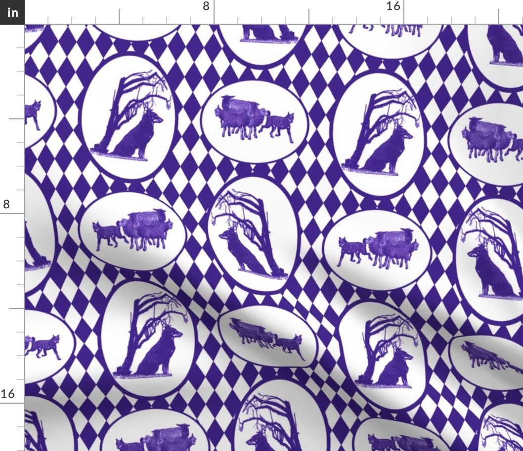 Beauceron Toile - purple