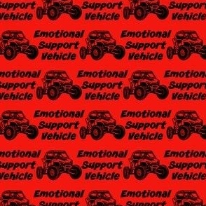 EMOTIONAL SUPPORT SXS, RED/BLACK