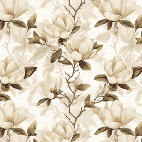 Carolina Magnolia Branches | Cream
