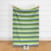 Ombre Zig Zag Blue + Chartreuse