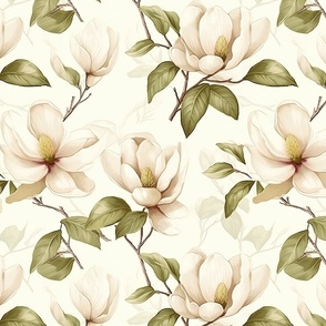 Magnolia Branches | Cream