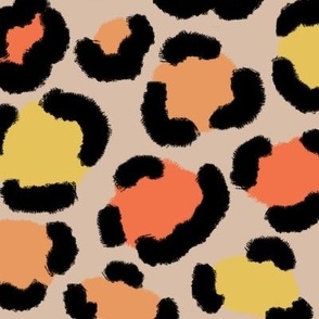 Leopard__Orange_And_Yellow__Large
