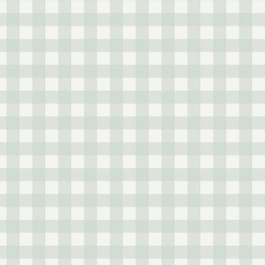 Sweet As Pie gingham small light sage green and cream