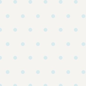 Whispers polkadot large cream and light blue 