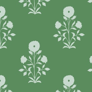 Modern Trad Floral | Lg Spring Green