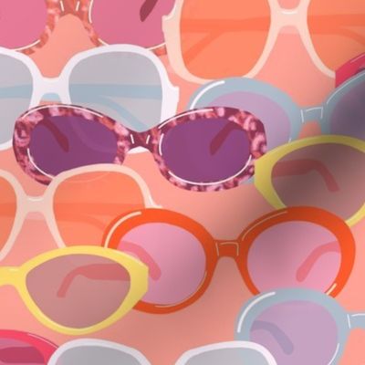 Jumbo Tropical Sunnies Stacked on Coral