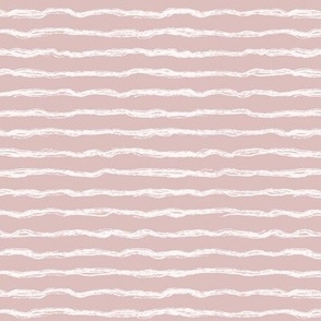 Small - Flossy Cotton Stripe  - Blush