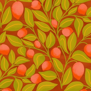 Lemon vines-Rust Green Peach