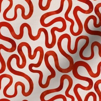 Never ending red squiggle line on ivory