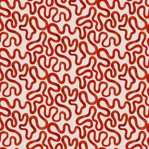 Never ending red squiggle line on ivory