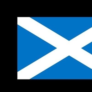 XLARGE Scotland flag fabric - scottish_ alba_ blue and white_ snp black 12in