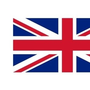 LARGE Union Jack flag fabric - united kingdom_ england_ scotland_ wales design white 10in