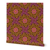 Samba Flowers Damask (Dark)