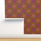 Samba Flowers Damask (Dark)