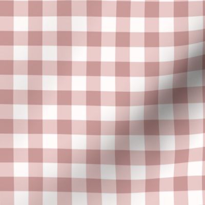 Small Scale // Carnation Pink Vintage Gingham Check  
