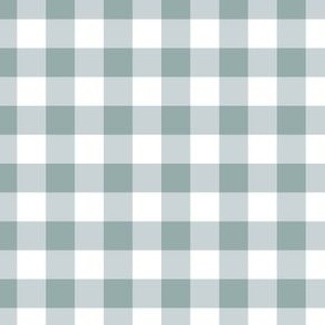 Small Scale // Light Teal Blue  Vintage Gingham Check  