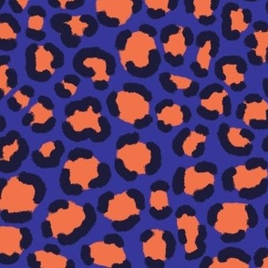 Leopard__Blue_And_Orange__Small