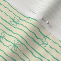 butterfly block print wavy stripe cream and jade small scale