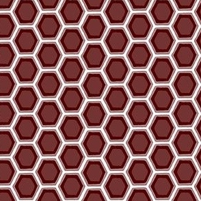 Dark Maroon Honeycomb small scale 4" x 4"