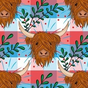 4th of July highland cow