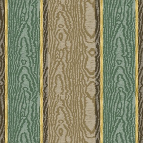 Moire Stripes (Large) - Brown, Dark Green and Gold Foil   (TBS101)