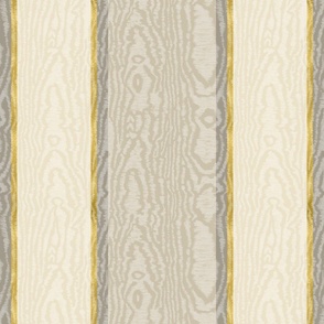 Moire Stripes (Large) - Taupe, Cream and Gold Foil   (TBS101)