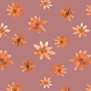 Small Clean Chrysanthemum - Dry Rose