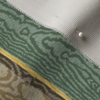 Moire Stripes (Medium) - Brown, Dark Green and Gold Foil   (TBS101)