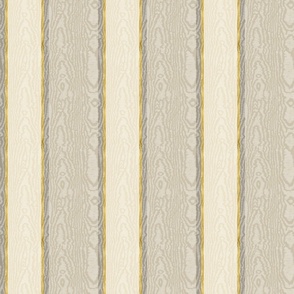 Moire Stripes (Medium) - Taupe, Cream and Gold Foil   (TBS101)
