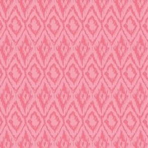 Ikat Diamond Pink on Pink Small