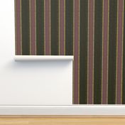 Moire Stripes (Medium) - Wine, Black and Gold   (TBS101)