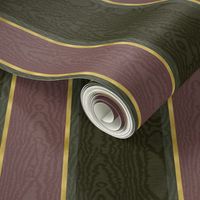Moire Stripes (Medium) - Wine, Black and Gold   (TBS101)