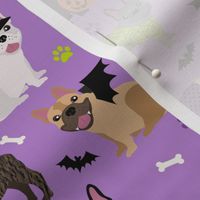 French Bulldog Halloween Purple